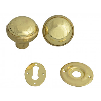 Yale Locks P405 Rim Knob Polished Brass Finish