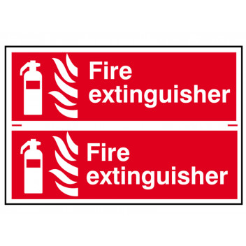 Scan Fire Extinguisher - PVC 300 x 100mm