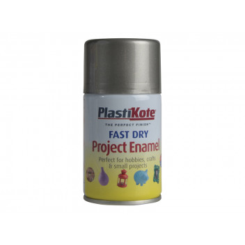 PlastiKote Fast Dry Enamel Aerosol Pewter 100ml