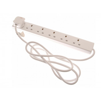 SMJ Extension Lead 240V 6-Way 13A 2m