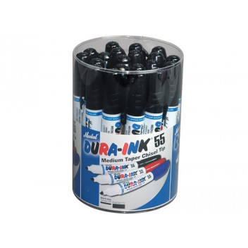 Markal DURA-INK 55 Medium Taper Marker Black (Tub 20)