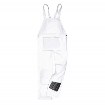 S810 Bolton Painters Bib & Brace White Large