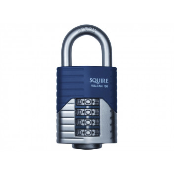 Squire Vulcan Open Boron Shackle Combination Padlock 50mm