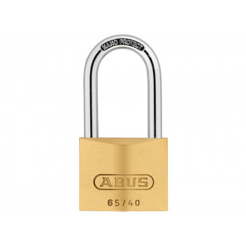 ABUS Mechanical 65/40mm Brass Padlock 40mm Long Shackle Keyed Alike 6406