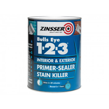 Zinsser Bulls Eye 1-2-3 Primer & Sealer Paint 2.5 litre