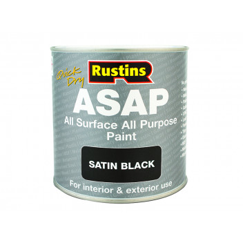 Rustins ASAP Paint Black 500ml