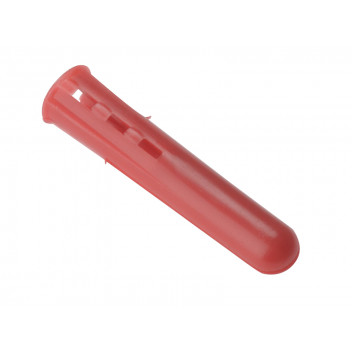 ForgeFix Plastic Wall Plugs Red No.6-8 Box 1000