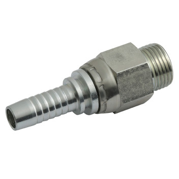 7/8\" SAE Male O-Ring Boss x Hose Tail Straight