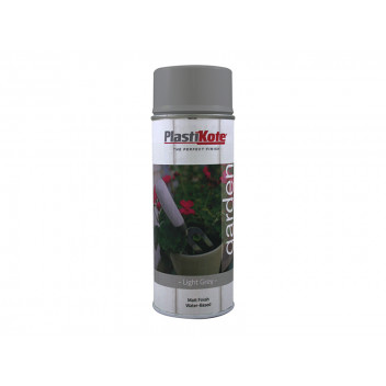 PlastiKote Garden Colours Spray Paint Light Grey 400ml