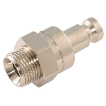 1/4\" BSPP Male Valved Plug