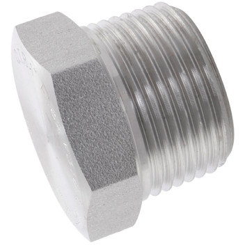 3/4 BSPT HEX PLUG 6K 316/L