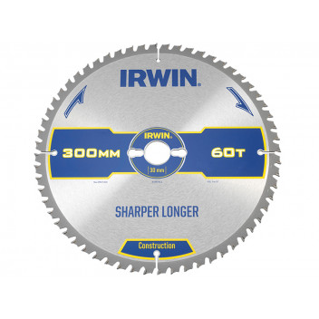 IRWIN Construction Table & Mitre Circular Saw Blade 300 x 30mm x 60T ATB