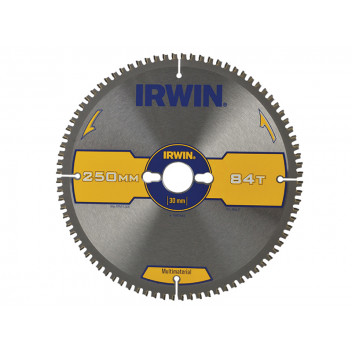 IRWIN Multi Material Circular Saw Blade 250 x 30mm x 84T TCG