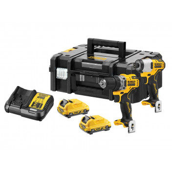 DEWALT DCK2110L2 XR Brushless Sub-Compact Twin Pack 12V 2 x 3.0Ah Li-ion