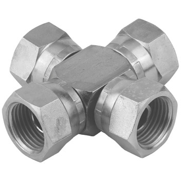 1/4\" BSPP SWIVEL FEMALE CROSS 60 CONE
