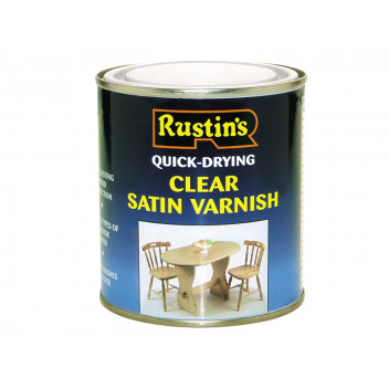Rustins Quick Dry Varnish Satin Clear 1 litre