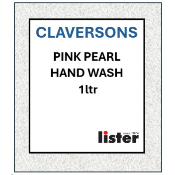CLAVERSONS Pink Pearl Hand Wash Case 6 X 1 Litre Cartridge