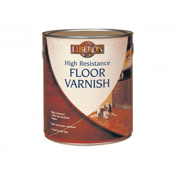 Liberon High Resistance Floor Varnish Clear Satin 2.5 litre