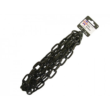 Faithfull Black Japanned Chain 6.0mm x 2.5m - Max. Load 250kg