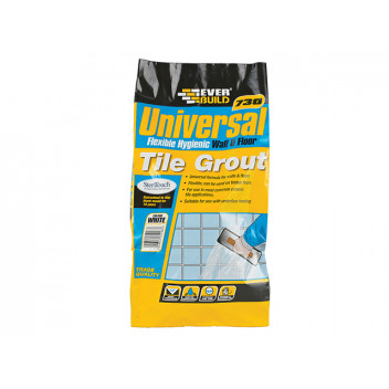 Everbuild Universal Flexible Grout White 5kg