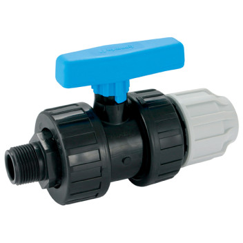 20MM X 1/2\" PP COMP VALVE X MALE BSP