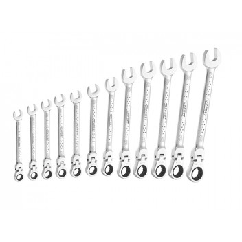 Expert Flexible Head Ratchet Spanner Set, 12 Piece