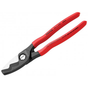 Knipex Cable Shears Twin Cutting Edge PVC Grip 200mm (8in)