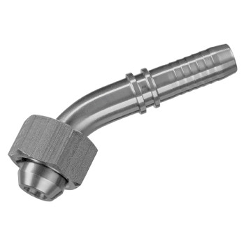 5/8\" BSP Female x Swept Hose Tail 45? Elbow 5/8\" Hose ID