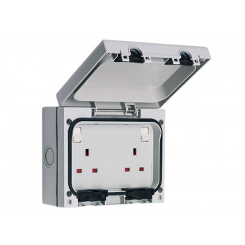 SMJ IP66 13A Socket 2-Gang