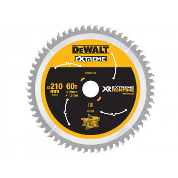 DEWALT FlexVolt XR Table Saw Blade 210 x 30mm x 60T