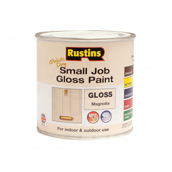 Rustins Quick Dry Small Job Gloss Paint Magnolia 250ml