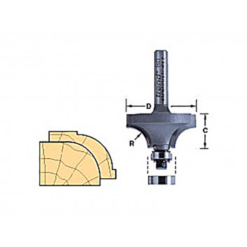 Trend 46/160 x 1/2 TCT Bearing Guided Ovolo & Round Over 16mm Radius