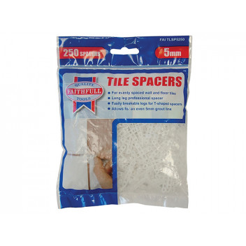 Faithfull Tile Spacer Long Leg 5mm (Bag 250)