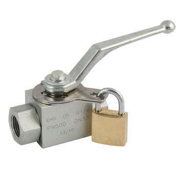 1.1/4\" BSP Parallel Female Ball Valve 2 Way Lockable
