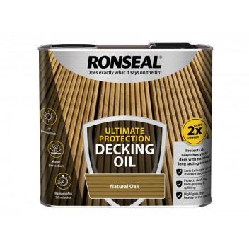 Ronseal Ultimate Protection Decking Oil Natural Oak 2.5 litre