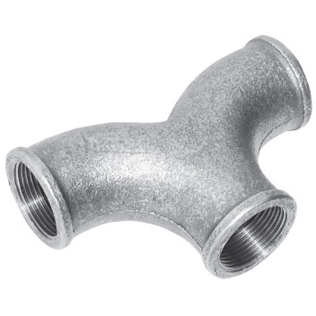 2\" BSPP FEM TWIN ELBOW GALVANISED GF132G