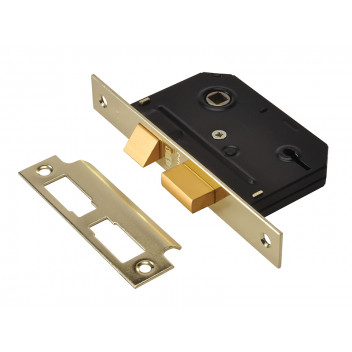 UNION ES-SL Essentials 3 Lever Mortice Sashlock Polished Brass 65mm 2.5in Visi