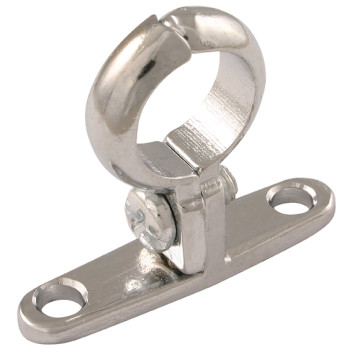 35MM OD PIPE CLIP WALL MOUNT CHROME