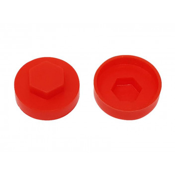 ForgeFix TechFast Cover Cap Poppy Red 19mm (Pack 100)