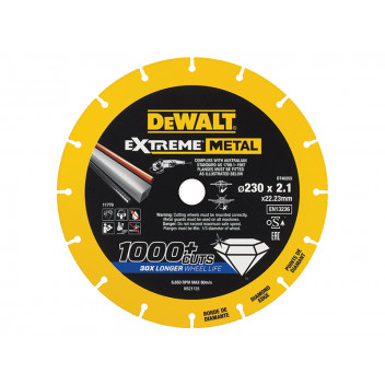 DEWALT Extreme Metal Cut Off Saw Blade 230 x 22.23 x 2.1mm