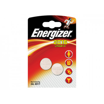 Energizer CR2016 Coin Lithium Battery (Pack 2)