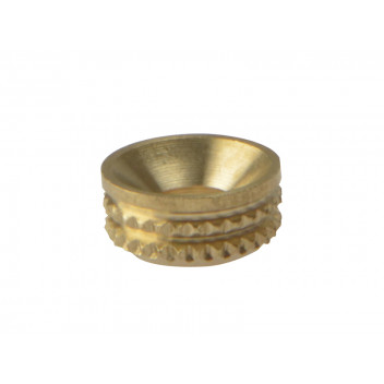 ForgeFix Screw Cup Sockets Solid Brass Polished No. 8 Bag 100
