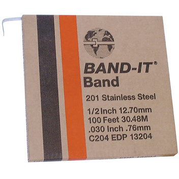 6.35MM 201 BAND-IT BAND ST/ST STRAIGHT 30.5M