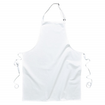 S841 PolyCotton Bib Apron White