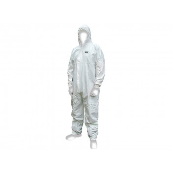 Scan Chemical Splash Resistant Disposable Coverall White Type 5/6 M (36-39in)