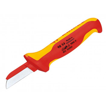 Knipex 98 54 VDE Cable Knife (Back of Blade Insulated)