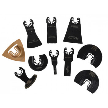 Faithfull Multi-Function Tool Mixed Blade Set 10 Piece