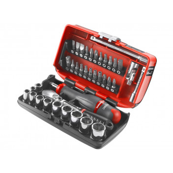 Facom RL.Nano1PB Nano Socket Set Metric 1/4in Drive