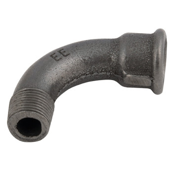 EE-1.1/2\" MXF BSPTXBSPP 90 BEND (BLACK)