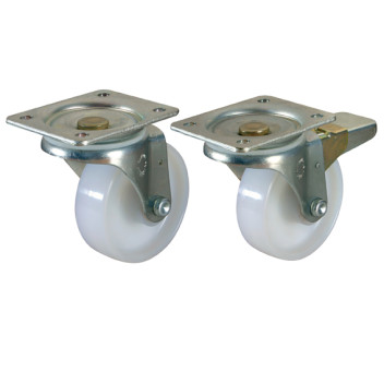 100MM SWL CASTOR PLATE FTG NYLON
